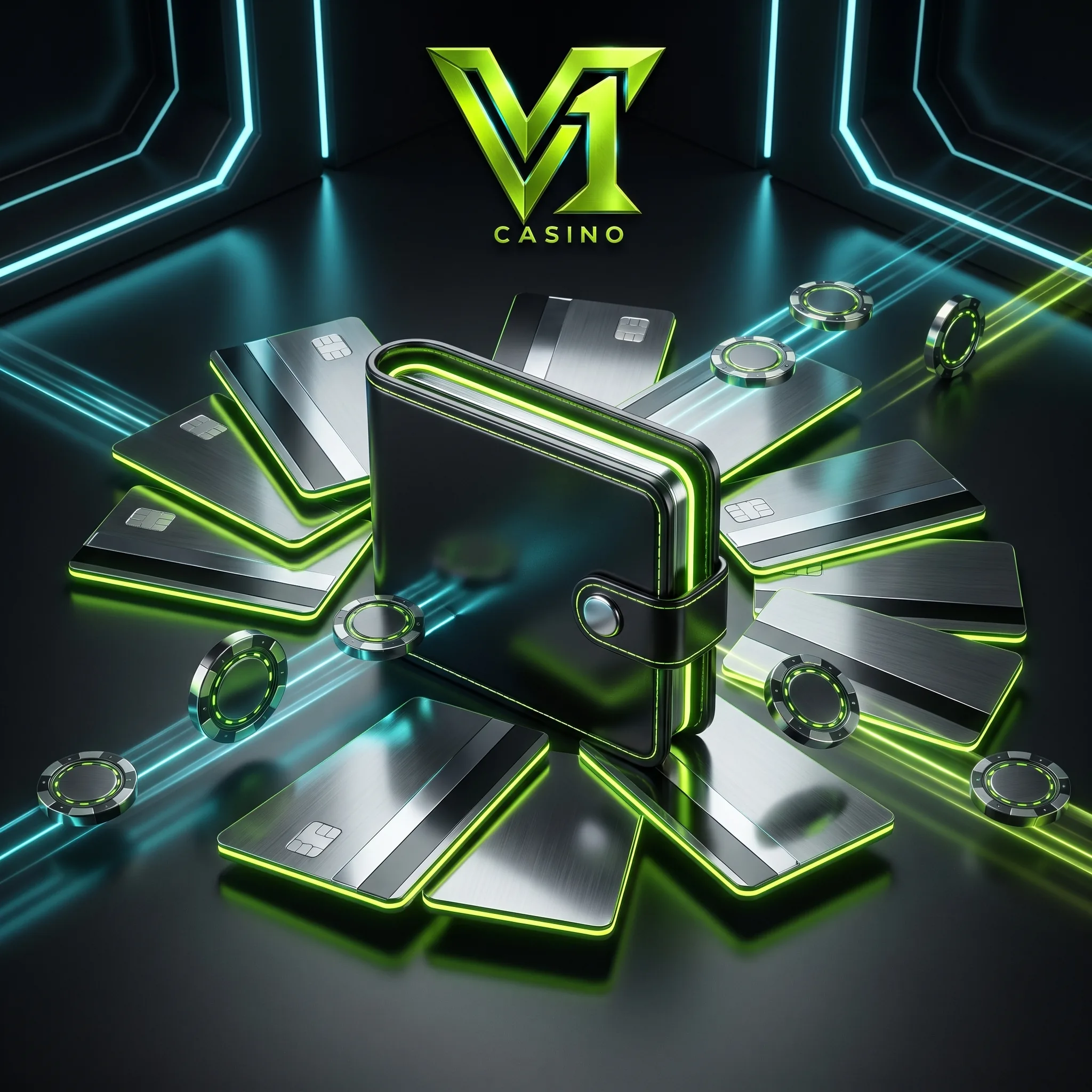 V1 Casino payment methods artwork